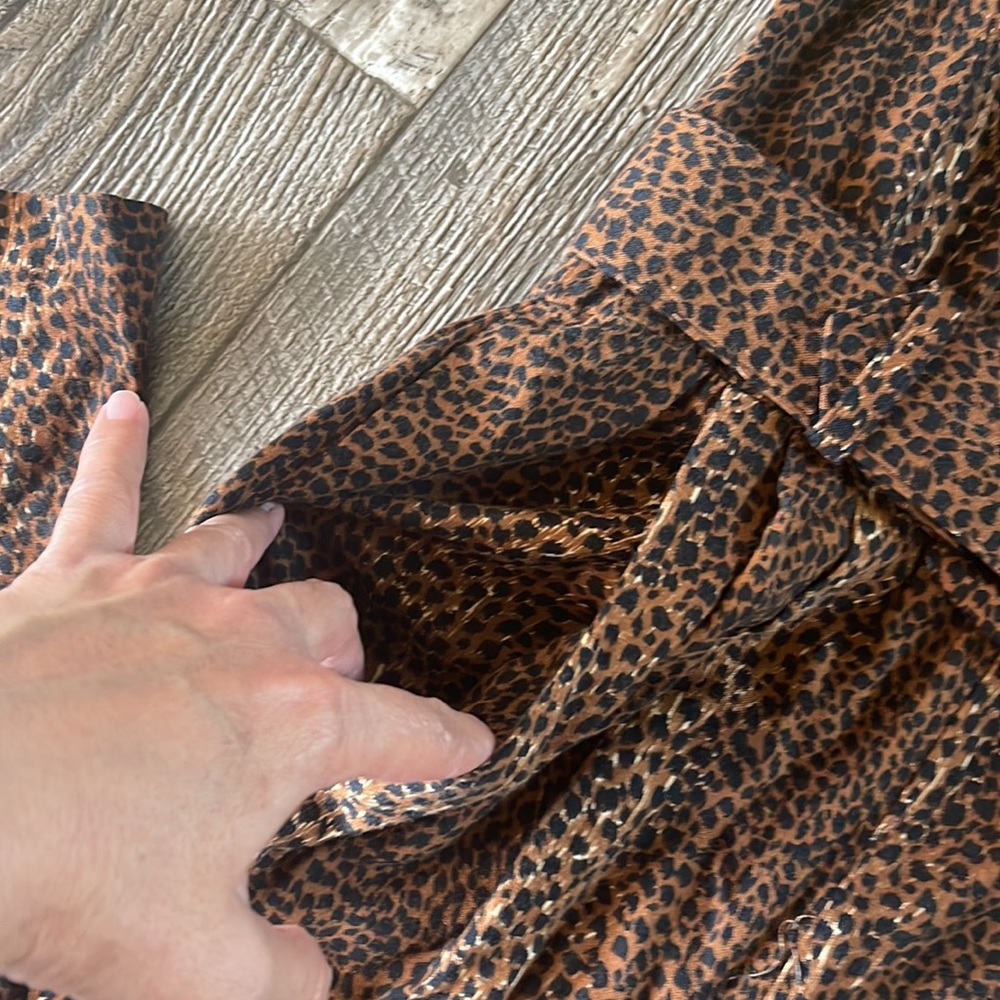 M.J.Carroll Leopard Print Jumpsuit, Size 5-6 - image 5